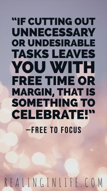 Free to focus quote celebrate